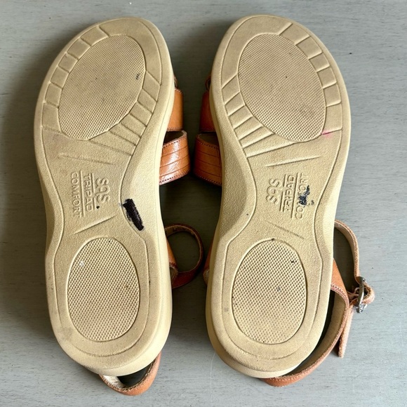 SAS Women Tan Huarache Leather Quarter Strap Sandals Shoe 8.5M Tripad Comfort - Picture 12 of 13